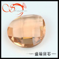champagne pear shape double faces glass stone for jewelry setting